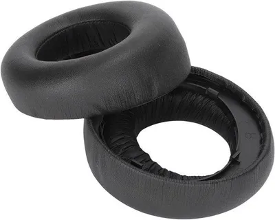 Productafbeelding van Vervangende Oorkussens - Zachte Kussentjes - Comfortabel Luisteren - Traagschuim Vulling - 9 x 9 x 6 cm - Zwart