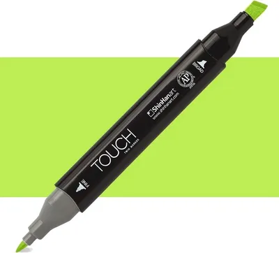 Zdjęcie produktu dla Dwustronny marker alkoholowy Fine & Chisel TOUCH, F124 fluorescencyjny zielony