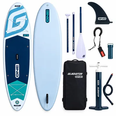 Image de GLADIATOR ONE, planche de stand-up paddle gonflable de 325 cm (10'8"), modèle polyvalent, kit complet avec pagaie
