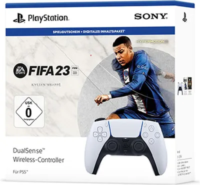 Produktbild von Sony SON PS5 Dualsense+ FIFA 23 Vou, Gamepad, PlayStation 5, D-Pad, Home button, Schaltfläche Optionen, Schaltfläche Teilen, Analog / Digital, Rot/Grün/Blau, Verkabelt & Kabellos