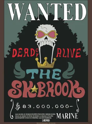 Produktbild von One Piece Poster-Set: Chibi Posters - Wanted Brook (52 x 38 cm)
