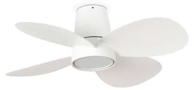 Immagine prodotto di Ventilatore da soffitto a risparmio energetico con luce LED e telecomando Klover 80 cm