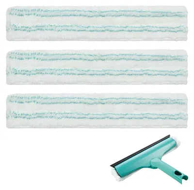 Produktbild von 3 Stück Fensterwischer Ersatzpads,Ersatzbezug für Fensterwischer Window & Frame Cleaner L,Abzieher Bezug,Mikrofaser Ersatz Bezug,Squeegee Pad,Einwascherbezug,Fensterreiniger Wischbezug,Fensterputztuch