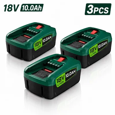Obrázok produktu pre Sada nabíjacích batérií – lítiovo-iónová batéria – 18 V – 10,0 Ah – balenie 3 kusy – iba batérie – pre 18V elektrické náradie