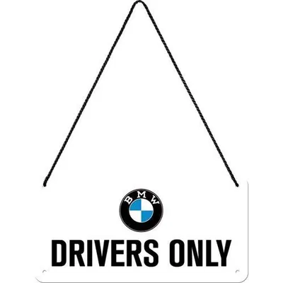 Image de Nostalgic-Art - Panneau à suspendre - BMW - BMW Drivers Only