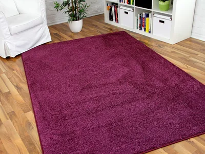 Produktbild von Hochflor Velours Teppich Triumph Lila in 24 Größen, Größe:400x500 cm