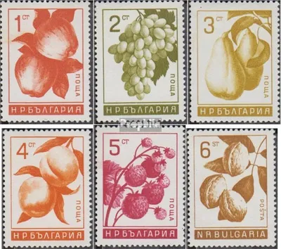 Produktbild von Briefmarken Bulgarien 1965 Mi 1565-1570 (kompl.Ausg.) postfrisch Früchte