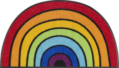 Produktbild von wash+dry Schmutzfangmatte Round Rainbow - 50 x 85 cm
