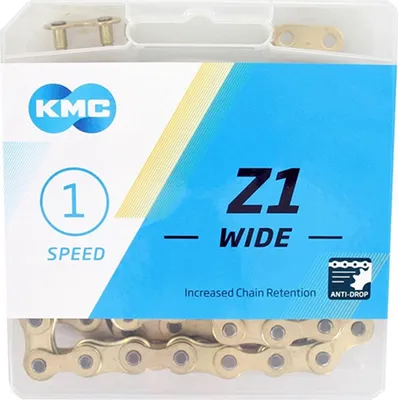 Image de KMC Chaîne Z1 Wide Gold 1/2 x 1/8 112Gl
