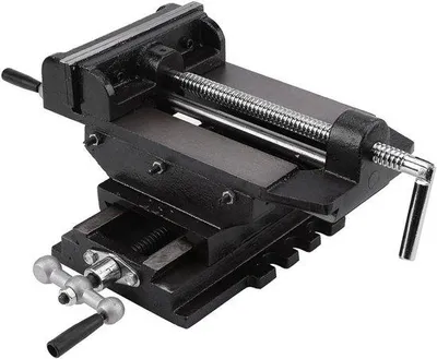 Image de Étau d'établi à double levier de 15 cm avec dispositif de fixation pour le travail des métaux