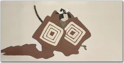 Produktbild von Coloray Bild aus Leinwand 100x50 Leinwand Dekoration - Mann Samurai