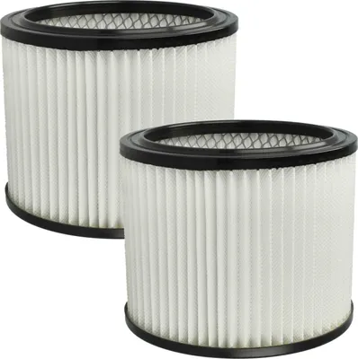 Produktbild von vhbw 2x Staubsaugerfilter kompatibel mit Scheppach ASP50, ASP50-ES Staubsauger - HEPA-Filter Weiß