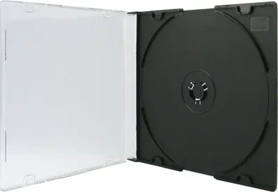Produktbild von 100 XLayer DVD CD Hüllen Single black slimcase