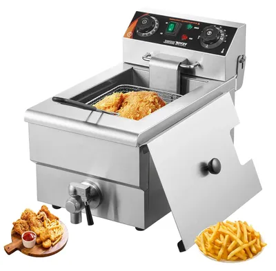 Productafbeelding van Elektrische Friteuse - Professionele Frituurpan - Frituurpan Elektrisch - Snackfriteuse - Horecafriteuse