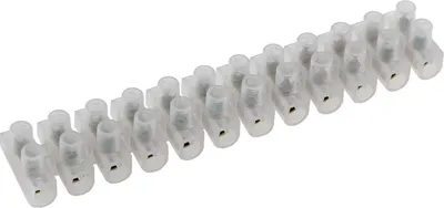 Produktbild von ChiliTec 17904 Lüsterklemmen für 2,5-4,0mm², 12 Klemmen Messingeinsatz, transparent