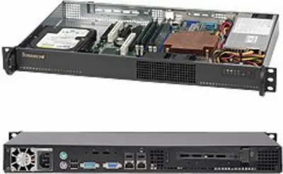 Immagine prodotto di Supermicro SC510 203B - montaggio a rack - 1U - micro ATX 200 Watt