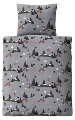 Imagen del producto de Juego de ropa de cama de microfibra polar con cremallera oculta – Juego de ropa de cama de invierno, 135 x 200 cm + 80 x 80 cm