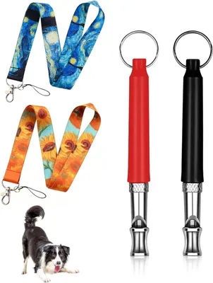 Produktbild von Hundepfeife, einstellbare hohe Frequenz, 2 Stück, geräuschlos, für Rückruftraining