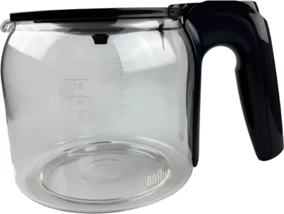 Produktbild von Braun Delonghi Kaffeekanne, Glaskanne mit Deckel zu KF3100WH, KF3120WH - Nr.: 7313210654
