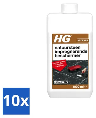Produktbild von 10 x HG Naturstein Imprägnier-Schutz für Marmor und Granit 1L - Vorteilspackung - 10 Stücke