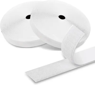 Imagen del producto de Cinta de velcro autoadhesiva de 20 mm - Cinta de velcro autoadhesiva - 8 metros - Cierre de velcro autoadhesivo de doble cara