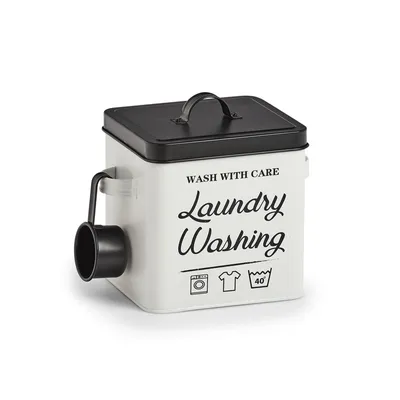 Produktbild von Dose für Waschpulver LAUNDRY, mit Messbecher und Deckel