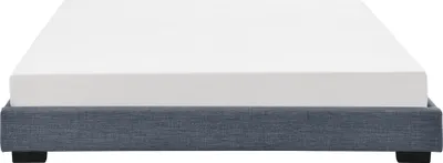 Produktbild von Polsterbett aus Leinen Bettgestell mit Lattenrost 180x200 cm Bett inkl. Lattenrahmen Doppelbett Ehebett Dunkelgrau Corium