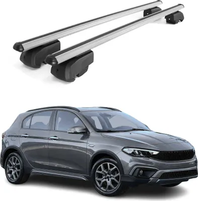 Immagine prodotto di Barre portapacchi trasversali per Fiat Tipo Cross 2020-2023 Alluminio Grigio ABE