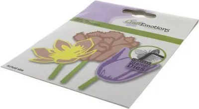 Produktbild von CraftEmotions Impress Stempel & Stanzschablone - Tulpen