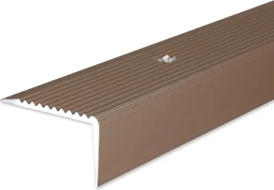 Produktbild von PROVISTON Treppenkante | 20 x 40 x 1000 mm | Treppenkantenprofil Treppenwinkel Winkelprofil Kombiwinkel Aluminium eloxiert Bronze Hell Gebohrt