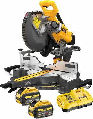 Produktbild von DeWALT Akku-Paneelsäge DCS781X2-QW Kappsäge Gehrungssäge 305mm + Akkus 9Ah 54V