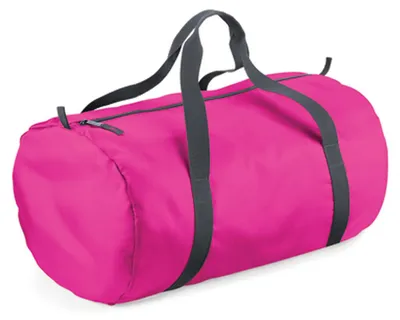 Produktbild von BagBase BG150 | Packaway Barrel Bag | 50 x 30 x 26 cm - Farbe: Fuchsia - Größe: 50 x 30 x 26 cm