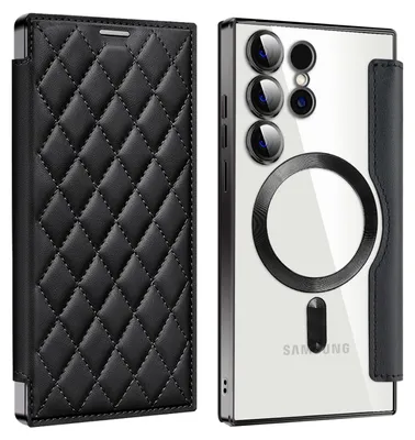 Obrázek produktu pro Pouzdro MagSafe pro Samsung Galaxy S24 Ultra, 360° ochrana, ochrana proti RFID, umělá kůže
