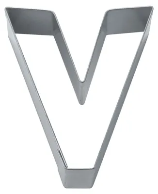 Produktbild von Städter Ausstecher Buchstabe V, Ausstechform, Plätzchenform, Keks, Plätzchen, Edelstahl, 6.5 cm, 112919