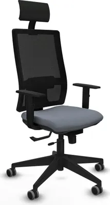 Produktbild von Bürostuhl mit Kopfstütze Piqueras y Crespo 1D066G1 Grau