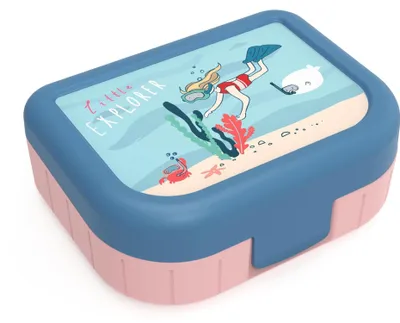 Produktbild von Rotho 1016411026, Lunchpaket, Kind, Blau, Pink, Kunststoff, Abbildung, Rechteckig