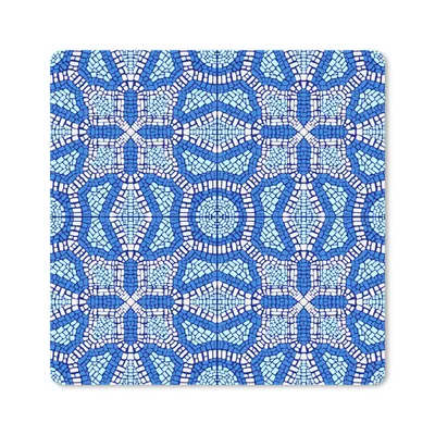 Produktbild von MuchoWow® Mauspad Mousepad Mosaik - Blau - Design 20x20 cm - Mousepads - Maus Mat - Pad - Mausunterlage - Desk Mat - Bureauartikeln