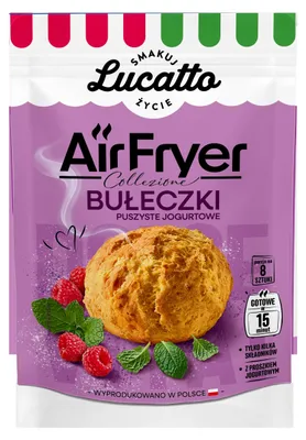Produktbild von Lucatto Joghurtbrötchen-Backmischung für die Heißluftfritteuse 300 g