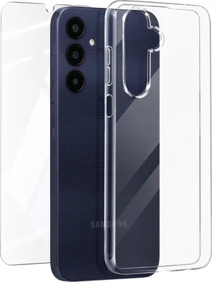 Immagine prodotto di Mayaxess, set di protezione per Samsung Galaxy A25 custodia 5G e pellicola protettiva 9H, trasparente