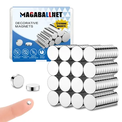 Productafbeelding van Neodymium magneten, rond, 4 x 1 mm, 100 stuks, geschikt voor koelkasten