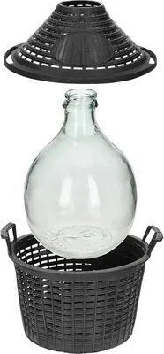 Produktbild von Weinballon Schutzkorb Ersatzkorb Kunststoffkorb Korb Glasballon Gärballon 5-25L 10L
