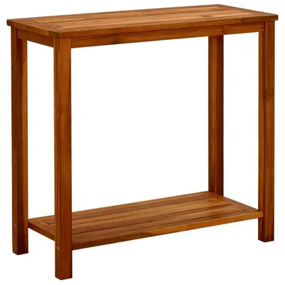 Obrázek produktu pro Venkovní stůl, rozměry 80 x 35 x 75 cm, masivní akátové dřevo, voděodolný