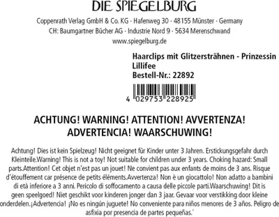Produktbild von Coppenrath Verlag GmbH & Co.KG Haarclips - mit Glitzersträhnen Sonstige