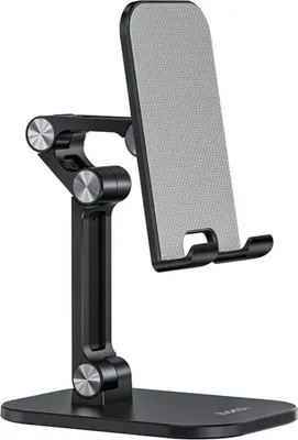 Image de Support de bureau HOCO adapté à une tablette ou un téléphone Ecxelence PH34 réglable ( 4,7" - 13" ) noir