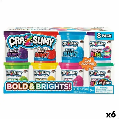 Obrázok produktu pre Modelovacia hra Cra-Z-Art Bold&Brights (6 kusov) Sliz