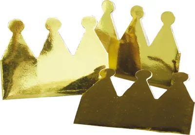 Immagine prodotto di Corone oro metallizzato, 6 pezzi.