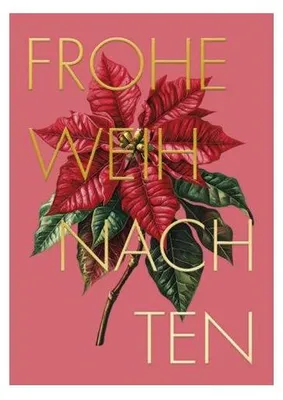 Produktbild von Weihnachtskarten-Set, Motiv „Frohe Weihnachten“, bunt, 10,5 × 14,8 cm, 4 Karten