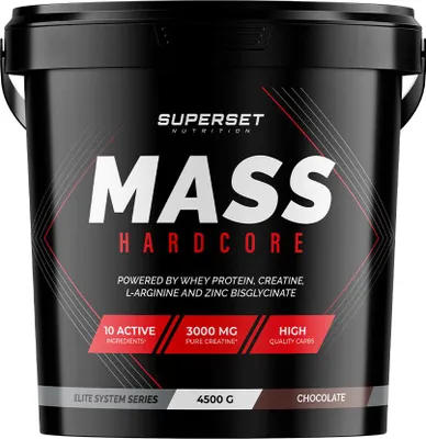 Image de Gainers - Superset Nutrition - MASS HARDCORE (4,5KG) - Saveur Chocolat