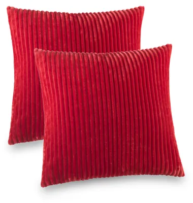 Produktbild von Kuscheli® 2er Set Kissenbezug im Doppelpack Cashmer Touch Fleece Kissenhülle, Sofakissen Kopfkissenbezug Kissenbezüge Couchkissen, Farbe:ROT, Größe:2x 60x60 cm