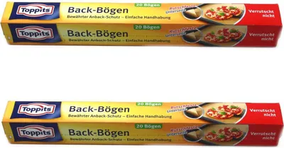 Produktbild von Toppits Back Bögen Anback Schutz Rutschfest 40 Bögen 38 cm Backpapier Papier